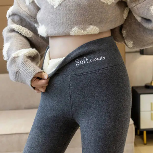 Kup jeden, drugi otrzymasz gratis！[S-5XL] Legginsy ocieplane z wełny, wysoki stan, duży rozmiar, wysoka elastyczność – niezbędne na jesień/zimę 2026