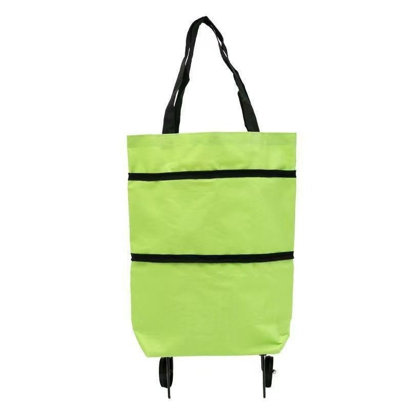 🛒♻️2 w 1 składana torba na zakupy i plecak, lekka torba na zakupy/wózek na kółkach