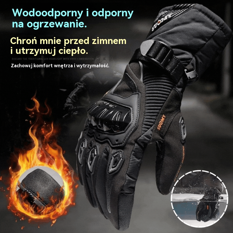 🧤Termiczne rękawice motocyklowe | Ocieplane