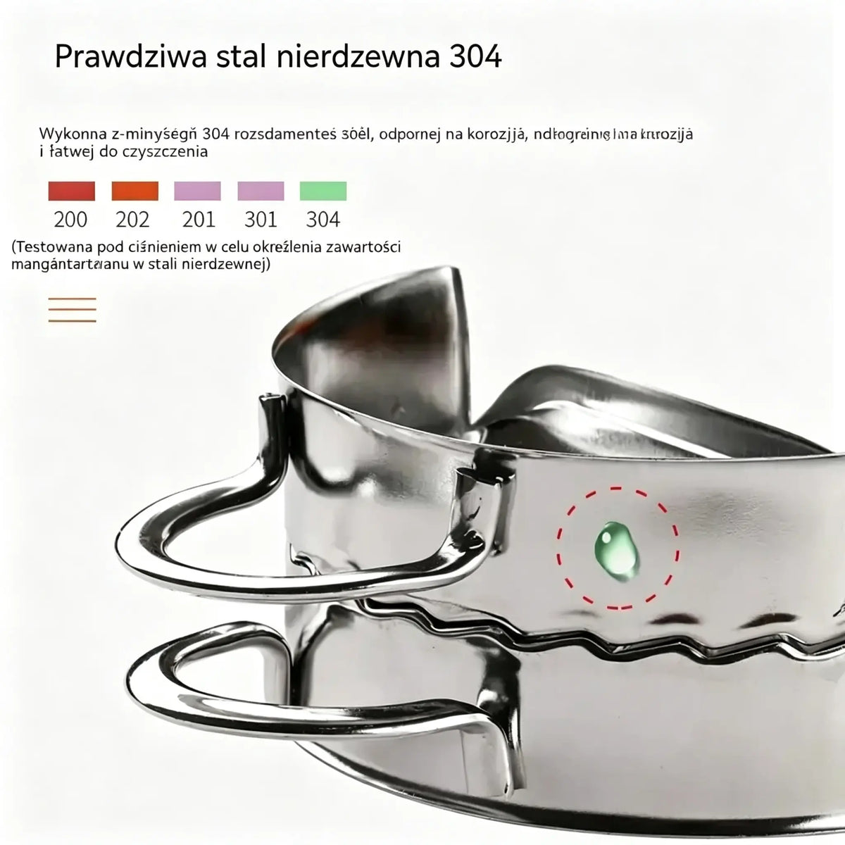 Forma do pierogów ze stali nierdzewnej do kontaktu z żywnością