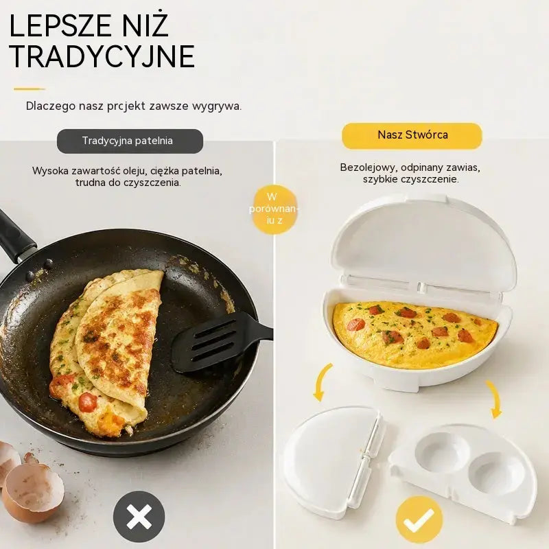 🥳Wielka okazja na 2026 rok🥳💞Urządzenie 2 w 1 do gotowania jajek i smażenia omletów