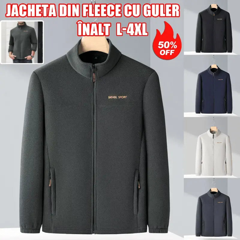 🔥【L-4XL】Męska kurtka jesienno-zimowa z wysokim kołnierzem i pluszem