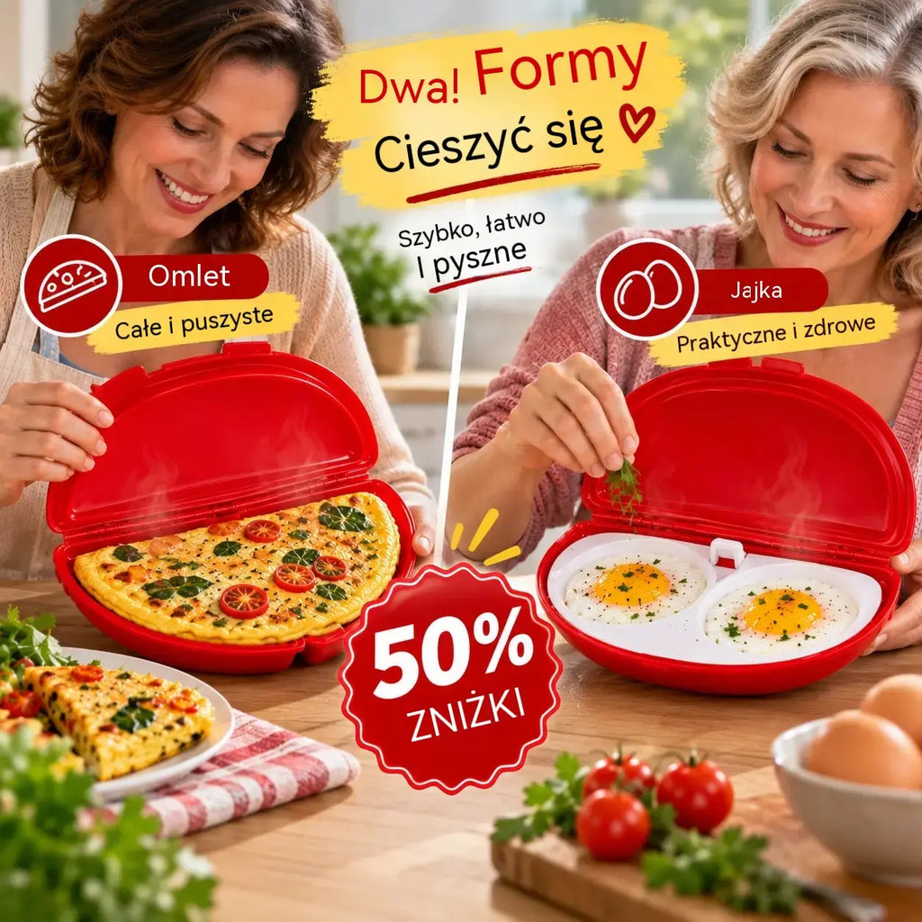 🥳Wielka okazja na 2026 rok🥳💞Urządzenie 2 w 1 do gotowania jajek i smażenia omletów